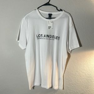 H&M Los Angeles Standard white T-shirt size Large